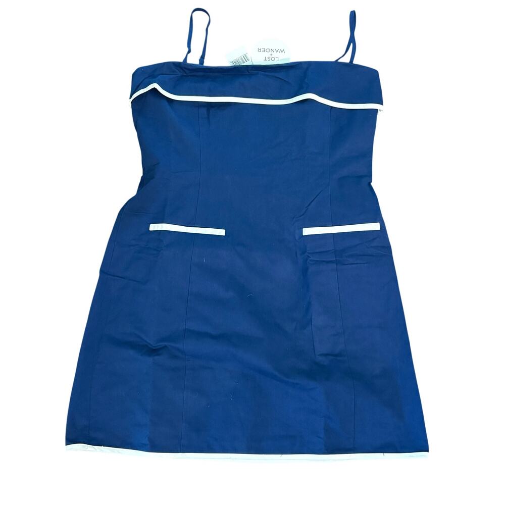 NWT Lost + Wander Sailor’s Voyage Mini Dress Navy Blue Large Cosplay Nautical